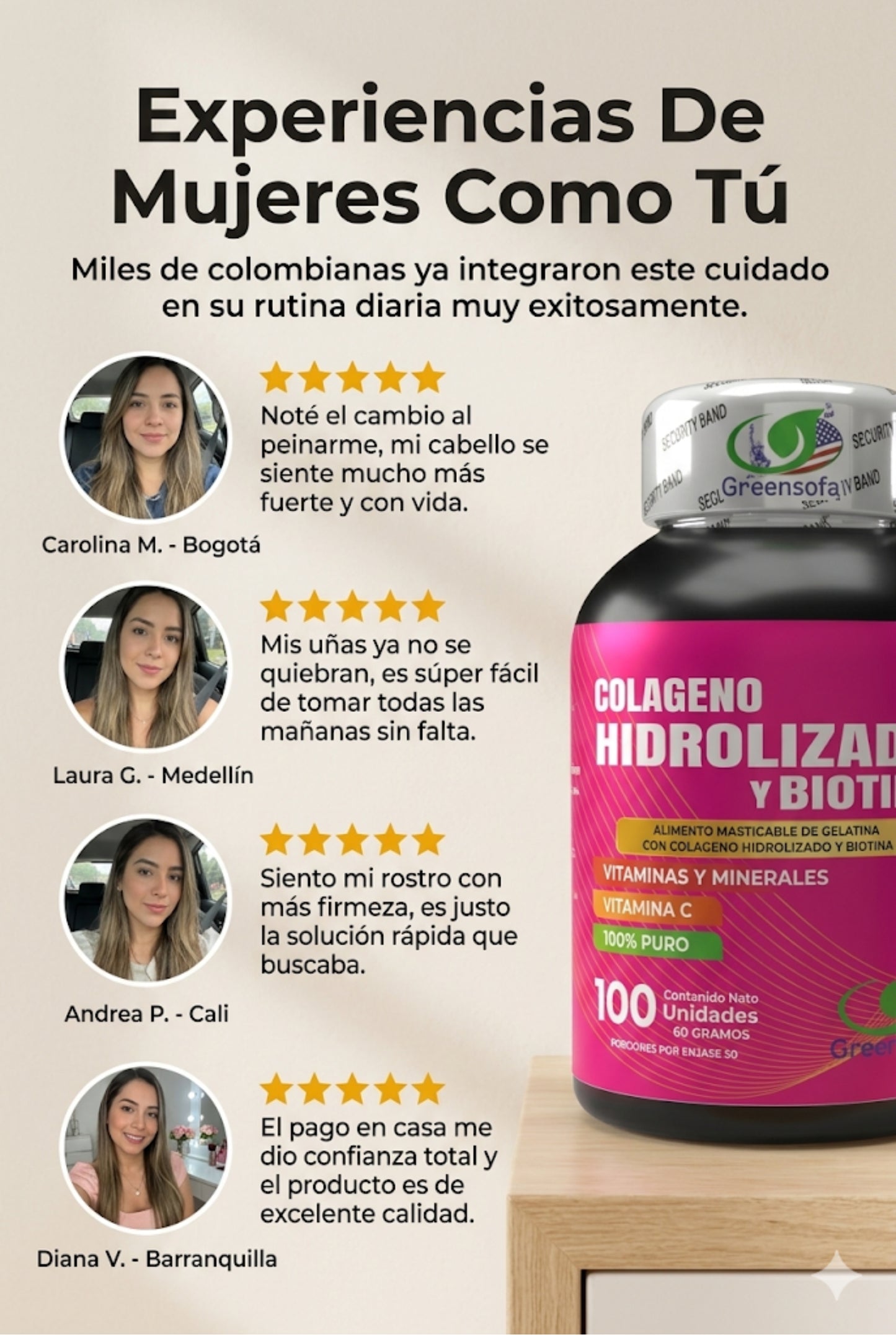 Kit Juventud Total: Colágeno Hidrolizado + Biotina + Vitamina C